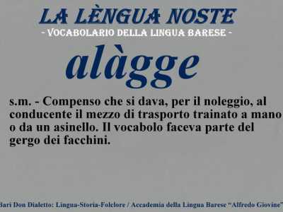 I termini dimenticati del dialetto barese